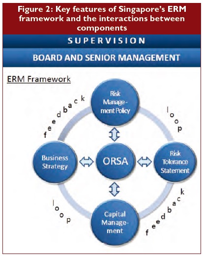 Key features of Singapore’s ERM framework and the interactions between components