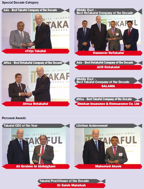 International Takaful Awards 2016 - Special Decade Category