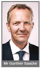Mr Gunther Saacke, CEO of Qatar Re