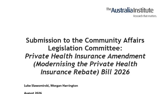 Australia: Removing extra subsidies for private health insurance for older Australians will improve healthcare delivery