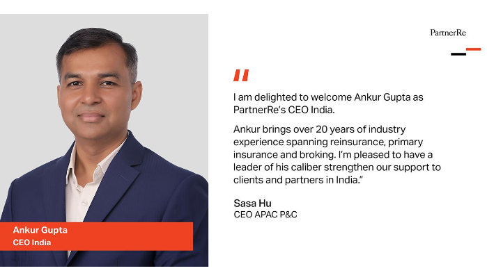 India: PartnerRe appoints new CEO