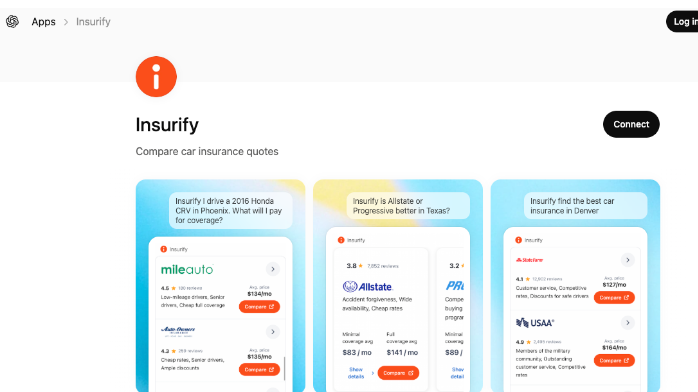 Insurance entities race to be among the first to launch apps on AI plaftorms